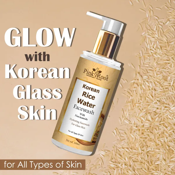 Pink_Root_Rice_Water_Face_Wash_100ml_Niacinamide_Cleanser_For_Glass_Skin_Brightening_Oil_Control