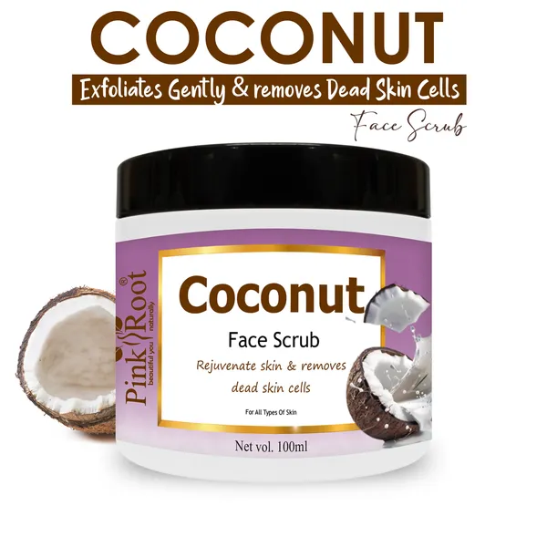 Pink_Root_Coconut_Scrub_For_Soft_Clean_Healthy_Skin_Advanced_Hydration_Anti_Aging_Reduce_Blemishes_100ml