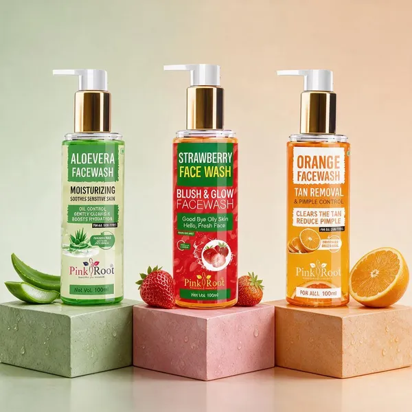 Pink_Root_Aloevera_Strawberry_Orange_Facewash_Pack_Of_3