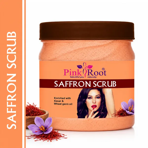 Pink_Root_Saffron_Scrub_Enriched_with_Kesar_&_Wheat_Germ_Oil_Scrub_(500_ml)Face_Scrub_with_Saffron,_Walnut_&_Lotus_Extracts_for_Radiant_&_Glowing_Skin