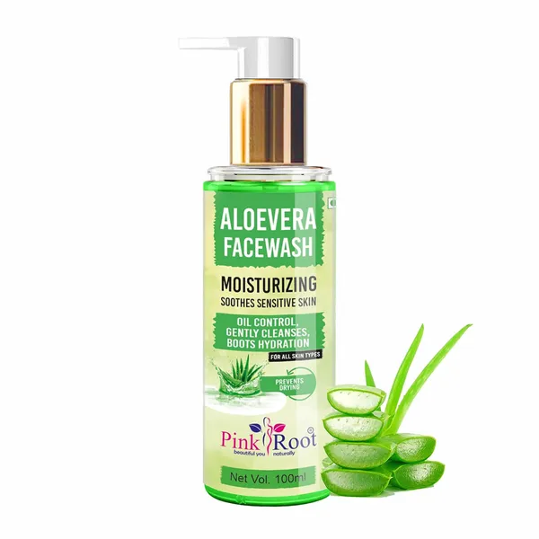 Pink_Root_Aloe_Vera_Moisturizing_Facewash_100ml_-_Aloe_Vera_Hydrating_Gentle_-_With_Aloe_leaf_Extract,_Pro_Vitamin_B5_-_For_Cleansing,_Hydrating_Skin_-_No_Parabens,_Sulphate,_Silicones_&_Color