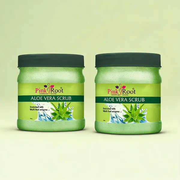 Pink_Root_Aloe_Vera_Scrub_Enriched_With_Multi_Fruit_Enzyme_Scrub_500_Ml_For_Acne_Scars_Glowing_Radiant_Skin_Treatment_Herbal_And_Ayurvedic_-_Pack_Of_2