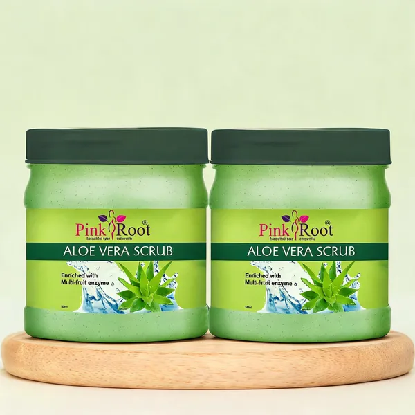 Pink_Root_Aloe_Vera_Scrub_Enriched_With_Multi_Fruit_Enzyme_Scrub_500_Ml_For_Acne_Scars_Glowing_Radiant_Skin_Treatment_Herbal_And_Ayurvedic_-_Pack_Of_2