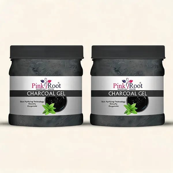 Pink_Root_Charcoal_Skin_Purifying_Gel_500Ml_For_Oil_Control_Tan_Removal_-_Pack_Of_2