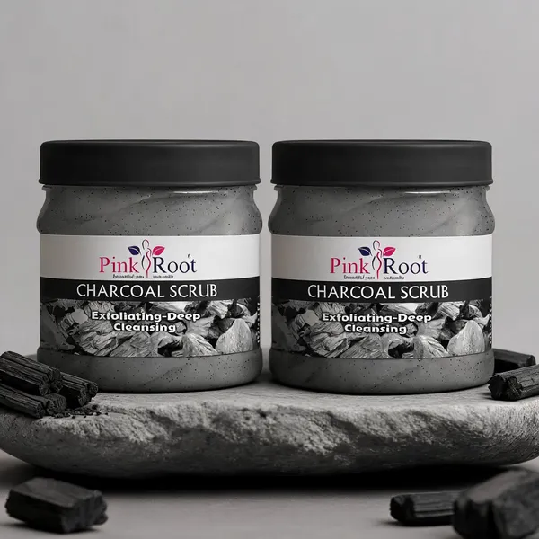Pink_Root_Charcoal_Scrub_Exfoliating_Deep_Cleansing_Face_Body_Scrub_For_Oily_Skin_Normal_Skin_With_Charcoal_Walnut_For_De_Tan_500Ml_-_Pack_Of_2