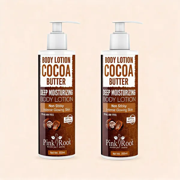Pink_Root_Cocoa_Butter_Body_Lotion_200Ml_Moisturization_Nourishment_Softening_Smoothening_-_Pack_Of_2