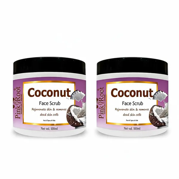 Pink_Root_Coconut_Scrub_For_Soft_Clean_Healthy_Skin_Advanced_Hydration_Anti_Aging_Reduce_Blemishes_100Ml_-_Pack_Of_2