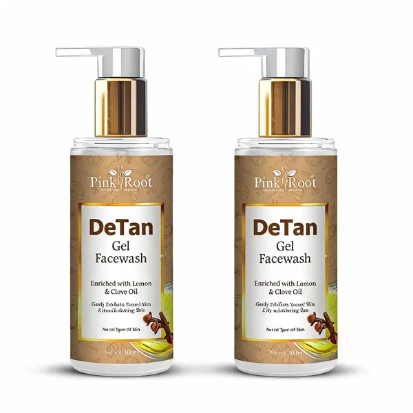 Detan_Gel_Face_Wash_With_Lemon_Clove_Extract_Get_Tan_Free_Brighter_Skin_Pink_Root_100Ml_-_Pack_Of_2