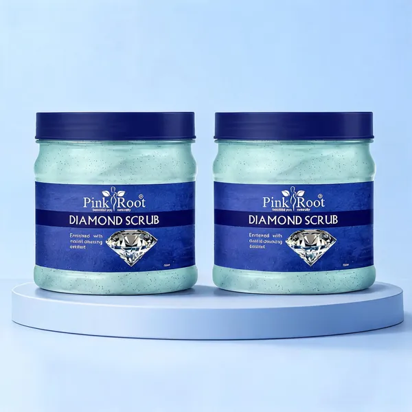 Pink_Root_Diamond_Scrub_500Ml_For_Spot_Removal_Anti_Ageing_-_Pack_Of_2