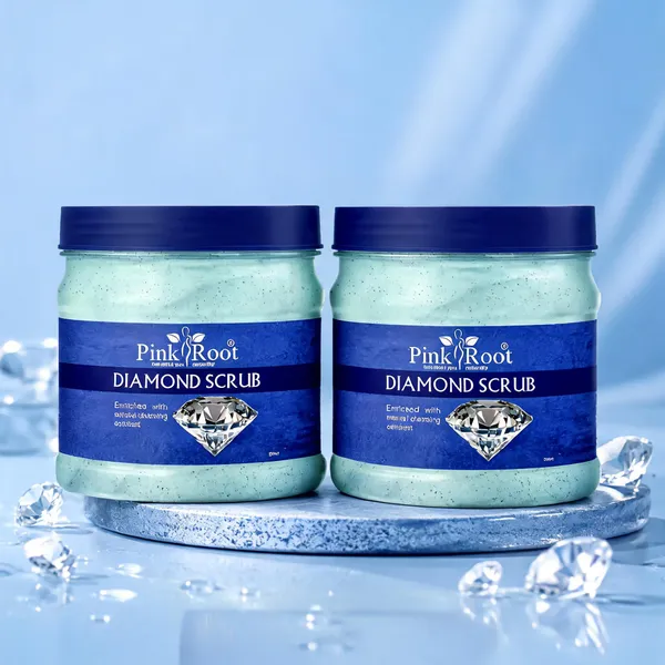 Pink_Root_Diamond_Scrub_500Ml_For_Spot_Removal_Anti_Ageing_-_Pack_Of_2
