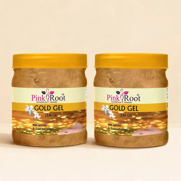 Pink_Root_Gold_Gel_With_Jasmine_Gold_Leaf_Extract_500Ml_For_Skin_Brighening_Anti_Ageing_-_Pack_Of_2