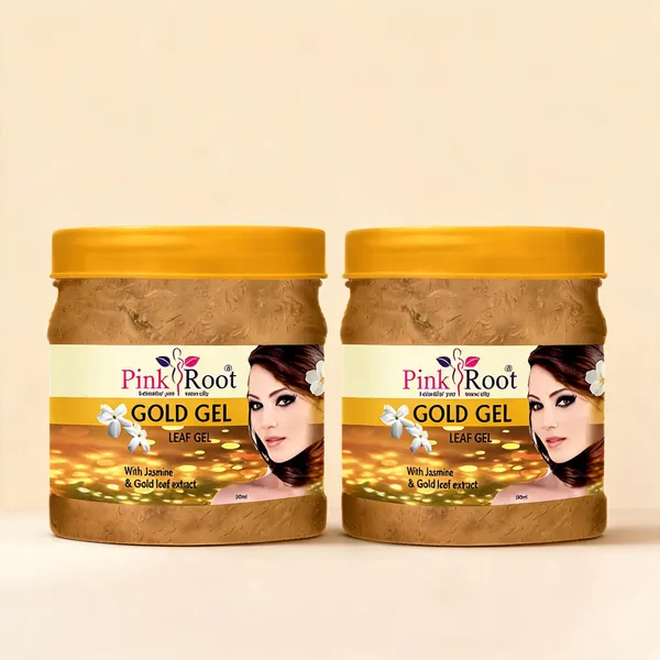 Pink_Root_Gold_Gel_With_Jasmine_Gold_Leaf_Extract_500Ml_For_Skin_Brighening_Anti_Ageing_-_Pack_Of_2