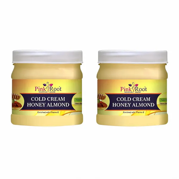 Pink_Root_Cold_Cream_With_Honey_Almond_500Ml_Nourishes_Hydrates_Skin_Deeply_Moisturises_Skin_-_Pack_Of_2