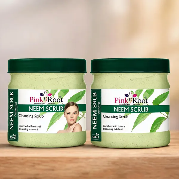 Pink_Root_Neem_Face_Body_Scrub_Cleansing_Dirt_Acne_Control_Enriched_With_Natural_Neem_Extract_500_Ml_-_Pack_Of_2