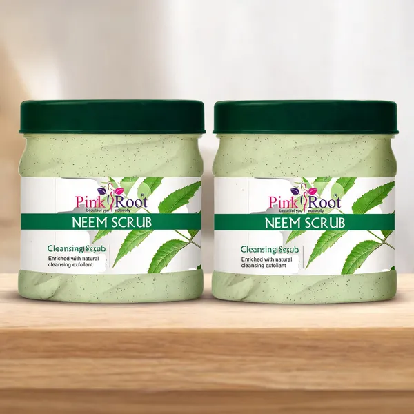 Pink_Root_Neem_Face_Body_Scrub_Cleansing_Dirt_Acne_Control_Enriched_With_Natural_Neem_Extract_500_Ml_-_Pack_Of_2