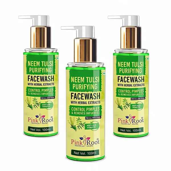 Pink_Root_Neem_Tulsi_Skin_Purifying_Face_Wash_100Ml_For_Anti_Acne_Pimple_Control_Oil_Control_-_Pack_Of_3