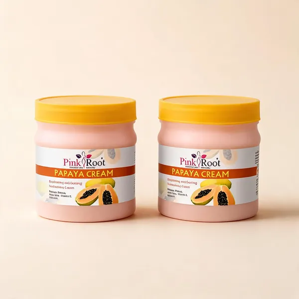 Pink_Root_Papaya_Cream_500Ml_With_Papaya_Extract_Vitamin_E_Oil_For_De_Pigmentation_Acne_Removal_Skin_Whitening_-_Pack_Of_2