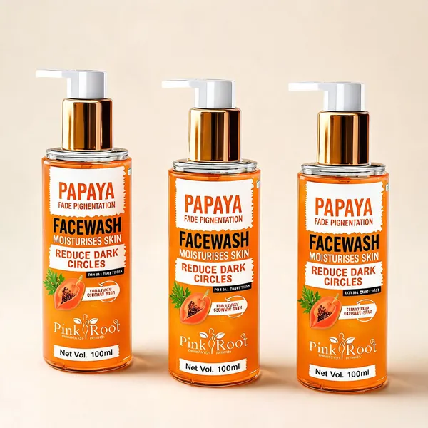 Pink_Root_Papaya_Tan_Removal_Face_Wash_100Ml_Face_Wash_With_Vitamin_C_Papaya_And_Lemon_For_Dark_Spot_Reduction_And_Clear_Skin_Face_Wash_-_Pack_Of_3