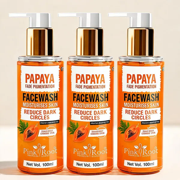Pink_Root_Papaya_Tan_Removal_Face_Wash_100Ml_Face_Wash_With_Vitamin_C_Papaya_And_Lemon_For_Dark_Spot_Reduction_And_Clear_Skin_Face_Wash_-_Pack_Of_3