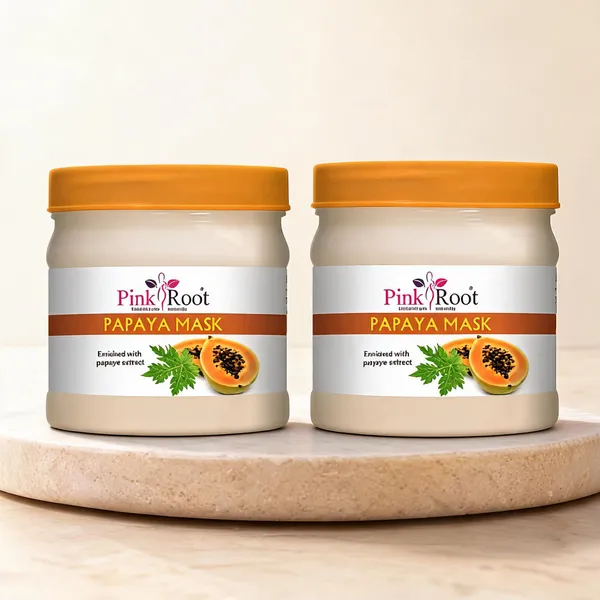 Pink_Root_Papaya_Mask_Enriched_With_Papaya_Extract_500Gm_For_Skin_Brightening_Skin_Hydration_Deep_Cleansing_Skin_Brightening_Moisturization_Nourishment_-_Pack_Of_2