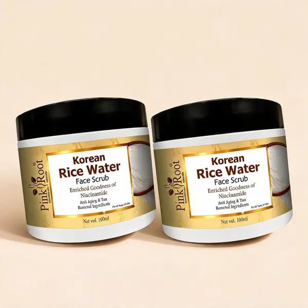 Pink_Root_Rice_Water_Scrub_For_Men_Women_Skin_Whitening_Brightening_Scrub_Remove_Blackheads_100_G_-_Pack_Of_2