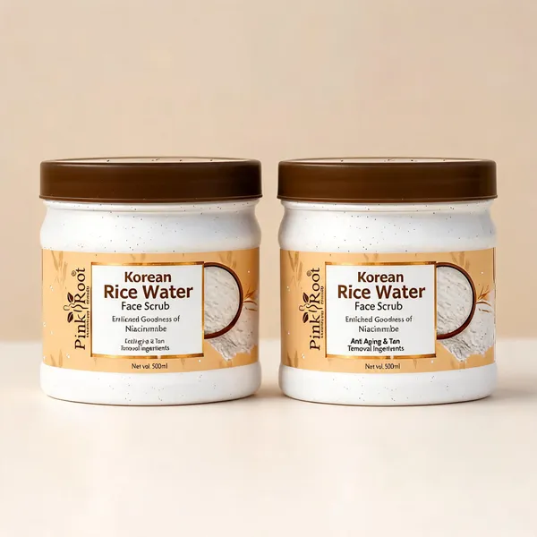 Pink_Root_Rice_Water_Face_Scrub_500Ml_Gentle_Exfoliating_Formula_That_Removes_Dead_Skin_Unclogs_Pores_Brightens_Complexion_And_Reveals_Smooth_Radiant_Skin_-_Pack_Of_2