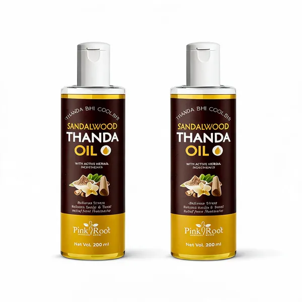 Pink_Root_Sandalwood_Thanda_Hair_Oil_200Ml_-_Pack_Of_2
