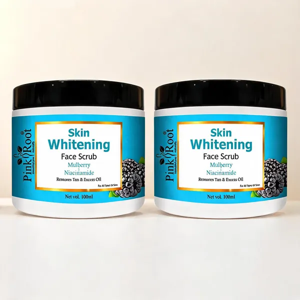 Pink_Root_Skin_Whitening_Scrub_100G_Niacinamide_Tan_Removal_Skin_Lightening_Brightening_-_Pack_Of_2