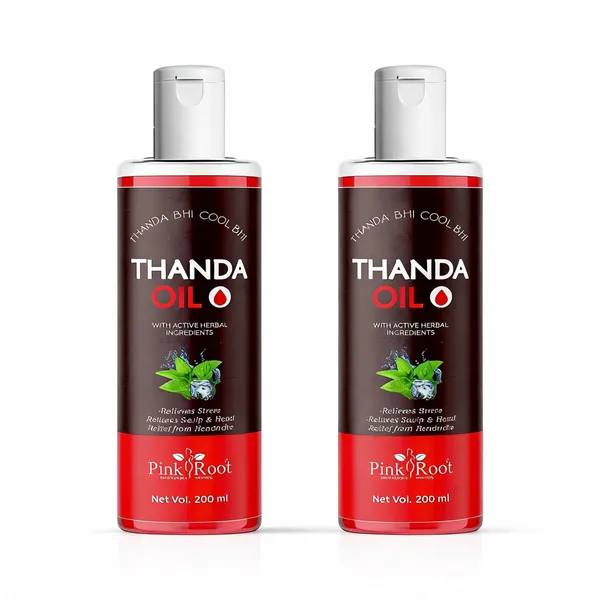 Pink_Root_Thanda_Cool_Refreshing_Hair_Oil_For_Pain_Relief_Relaxation_Hair_Oil_200_Ml_-_Pack_Of_2