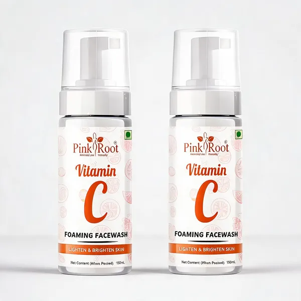 Pink_Root_Vitamin_C_Foaming_Face_Wash_150Ml_For_Oil_Control_Hydration_Brightening_Pore_Cleansing_Detan_Pigmentation_Blemishes_Acne_-_Pack_Of_2