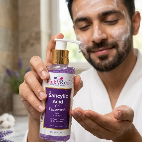 Pink_Root_1%_Salicylic_Acid_Face_Wash_with_Kojic_Acid,_100_Ml,_Reduces_Dark_Spots,_Pigmentation,_Blemishes