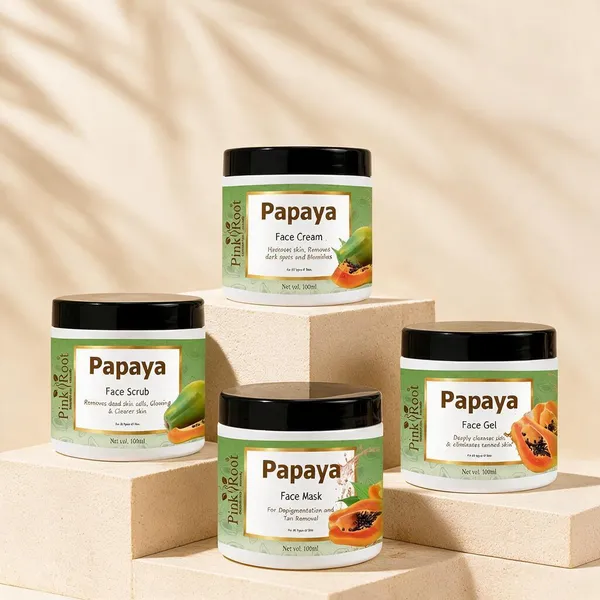 Pink_Root_Papaya_Facial_Kit_For_Pigmentation_400Ml_Pack_Of_4