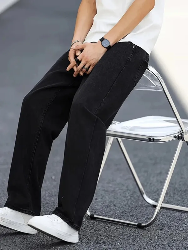 Black_Denim_Wide_Leg_Jeans_For_Men