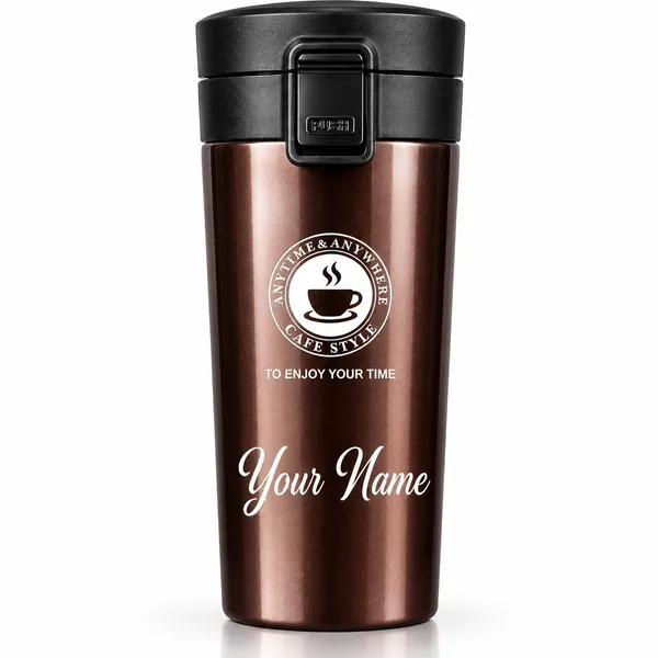 Stainless_Steel_Brown_Personalized_Locking_Clasp_Travel_Coffee_Mug