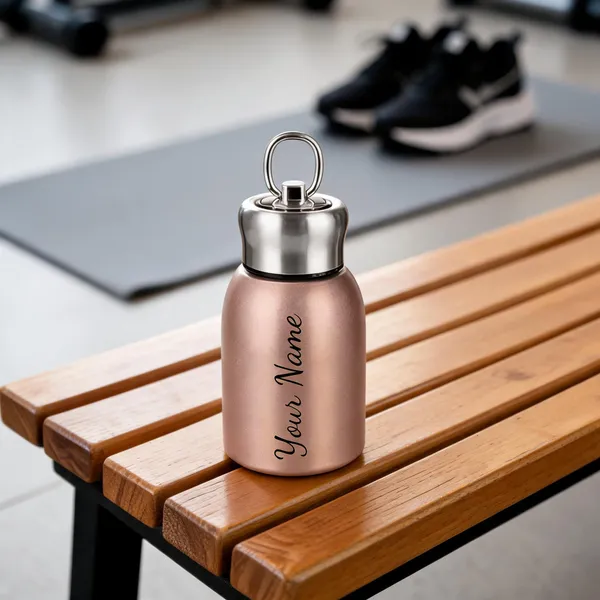 Stainless_Steel_Rose_Gold_Personalised_Water_Bottle_With_Loop_Handle