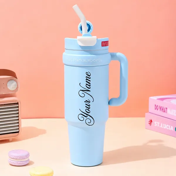 Light_Blue_Personalised_Name_Print_Handled_Straw_Tumbler