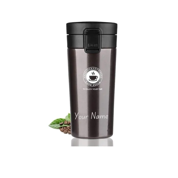 Dark_Brown_Coffee_Bean_Print_Personalised_Locking_Lid_Travel_Mug