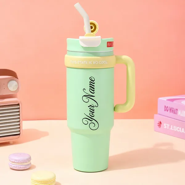 Mint_Green_Personalised_Name_Script_Handled_Straw_Tumbler