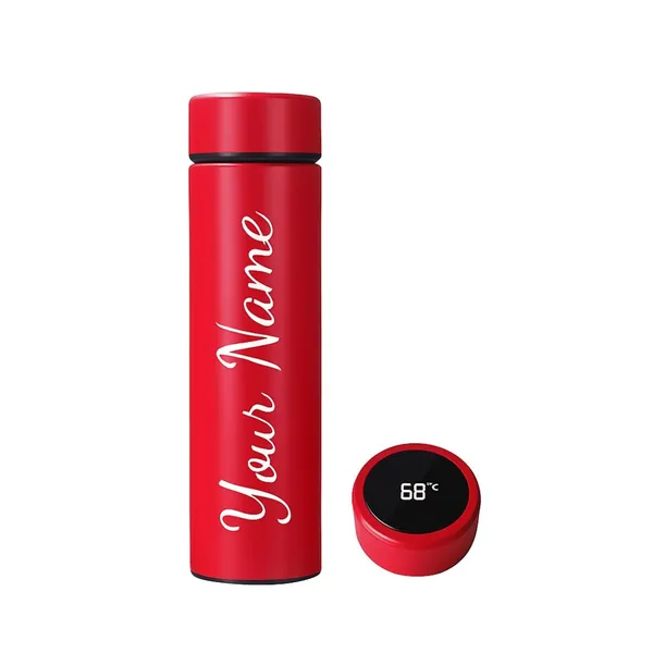 Red_Digital_Temperature_Display_Personalised_Water_Bottle