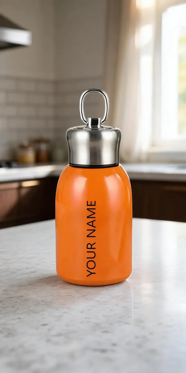 Orange_Personalised_Water_Bottle_With_Loop_Cap