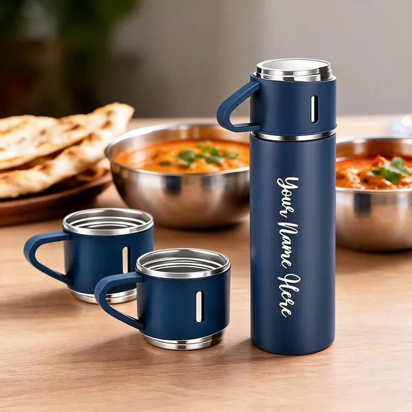 Stainless_Steel_Blue_Modern_Flask_With_Two_Cups_Set_Pack_Of_3