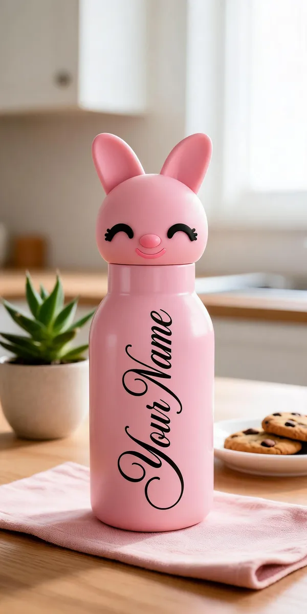 Pink_Bunny_Character_Water_Bottle_For_Kids
