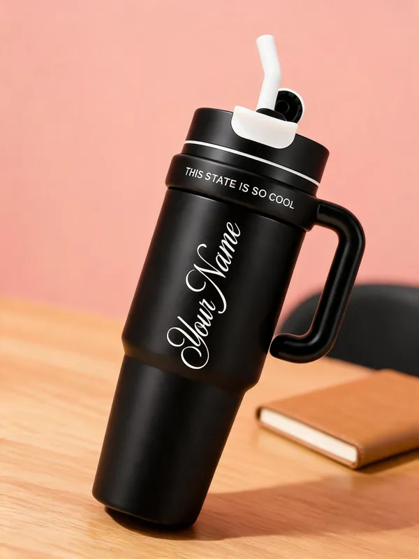 Black_Modern_Lettering_Print_Handled_Straw_Travel_Tumbler