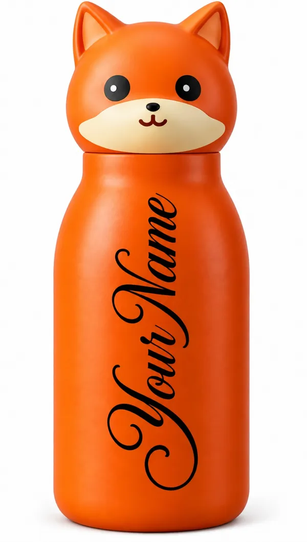 Orange_Fox_Character_Water_Bottle_For_Kids