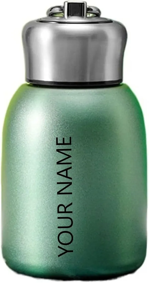 Green_Personalised_Water_Bottle_With_Silver_Cap