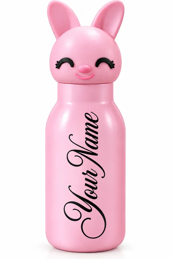 Pink_Bunny_Character_Water_Bottle_For_Kids