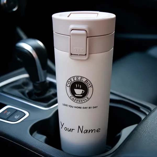 White_Printed_Personalised_Travel_Tumbler_With_Flip-Lock_Lid