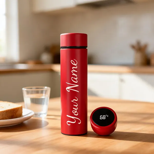 Red_Digital_Temperature_Display_Personalised_Water_Bottle