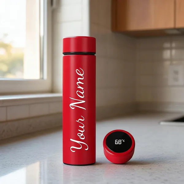 Red_Digital_Temperature_Display_Personalised_Water_Bottle