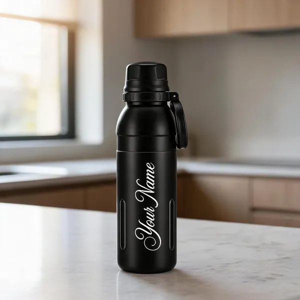 Black_Personalised_Water_Bottle_With_Side_Handle